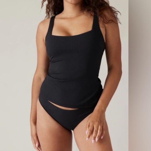 Athleta Black Clean Medium Bikini Bottom vacation beach cruise - Picture 10 of 10